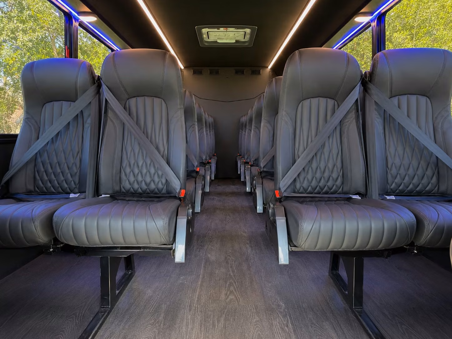 20 passenger minibus interior